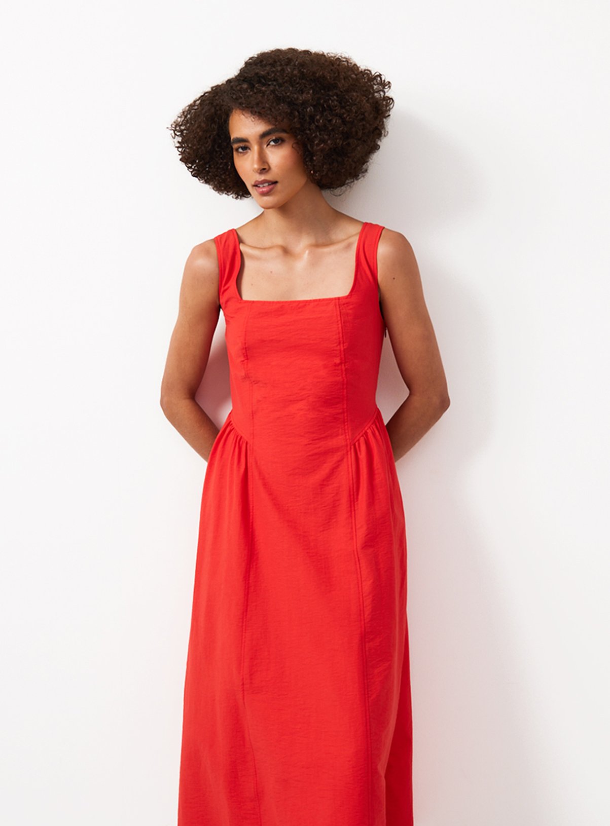 Red Midi Tennis Dress 16 - Image 2 thumbnail